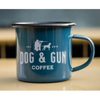 Dog & Gun Enamel Mug Cadet Blue