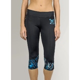 Undertow Blue Black Camo Athletic Tights Leggings