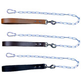 Colonial Leather Dog Handle & Lead - Brown