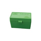 MTM Case-Gard Hinged Lid 50 Round Ammo Box Green .270Win, 25-06 Rem, 30-06 Spr Green