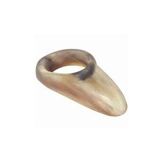 White Feather Thumb Ring