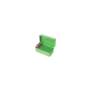 MTM Case-Gard Hinged Lid 50 Round Ammo Box .22 Hornet, 30 Carbine