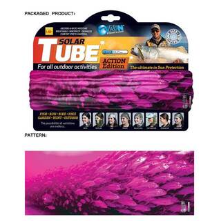 Solar Tube School Fish Pink Kids Face Mask