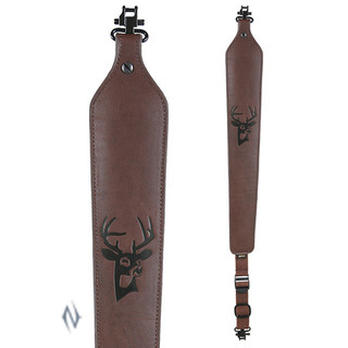 Allen Cobra Padded Tanned Leather Rifle Sling w/swivels