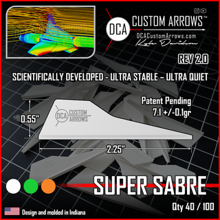 DCA Custom Arrows Super Sabre Vanes 40 Pack