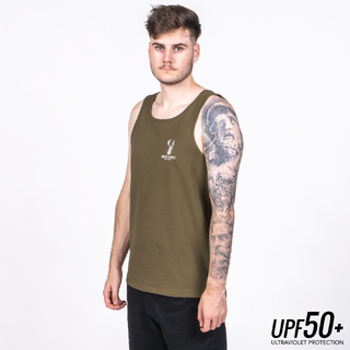 Hunters Element Croaker Singlet Khaki
