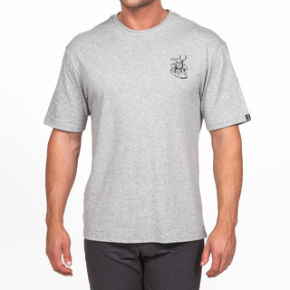 Hunters Element Mens Roar Tee Grey Marle