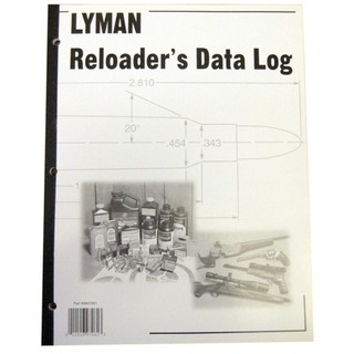 Lyman Reloading Data Log Book