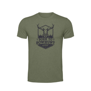Ozcut Broadheads Born To Bowhunt Tee - Forest Green