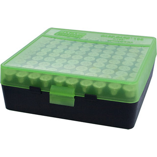 MTM Case-Gard 100 Round Hinged Pistol Ammo Storage Box 9mm Green