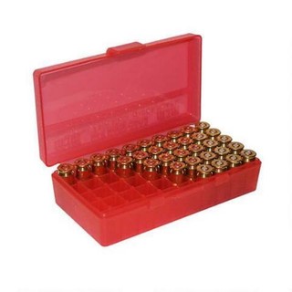 MTM 50 Rnd Ammo Box Pistol 44mag Red