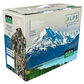 RIDGELINE MENS ALPS 4 PIECE HUNTING FLEECE PACK BUFFALO CAMO