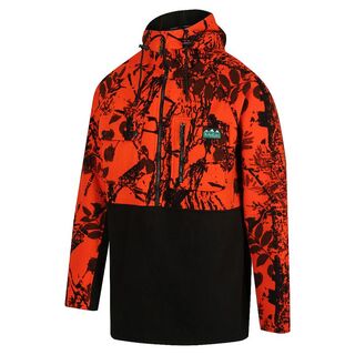 RIDGELINE TUSK FLEECE TOP BLAZE/BLACK 