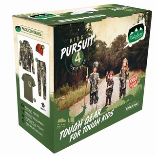 Ridgeline Kids Pursuit Fleece 4 Piece Hunting Clothing Pack Buffalo Camo