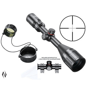 SIMMONS 8 POINT 6-18X50 TRUPLEX RIFLE SCOPE + RINGS