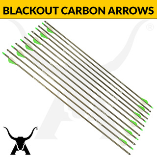 Apex Carbon Blackout Arrows 12 Pack